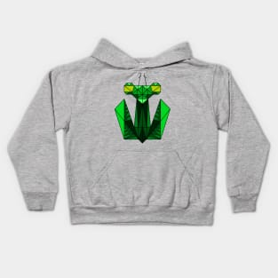 Praying Mantis - Geometric Abstract Kids Hoodie